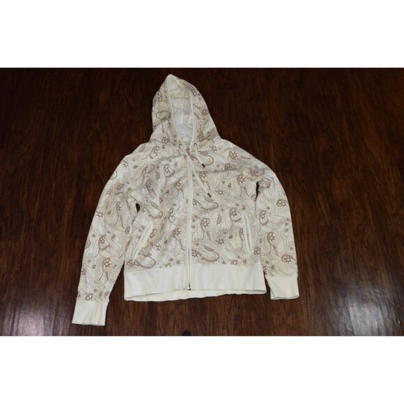 Old Navy Women's Size Large Zipper Jacket Sweatshirt Vintage Y2K Paisley Pattern - Picture 1 of 7